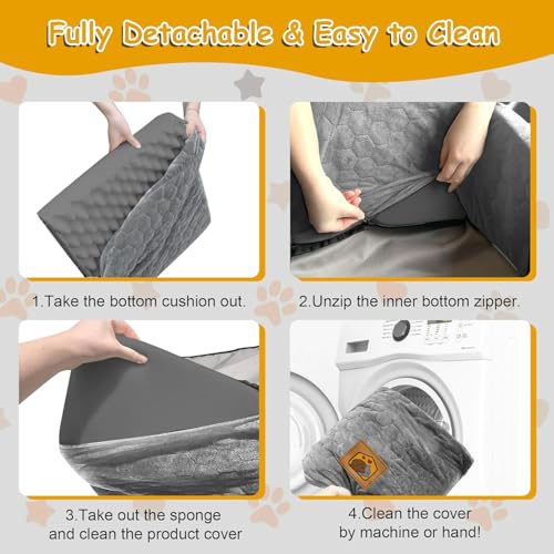 Dog Car Seat for Small (Gray / Medium)