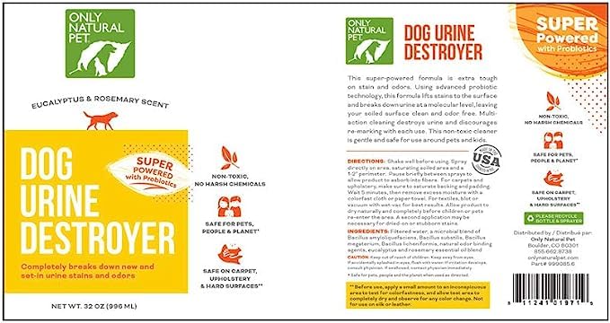 Enzyme Powered Stain & Odor Eliminator (32 Fl Oz (Pack of 2))