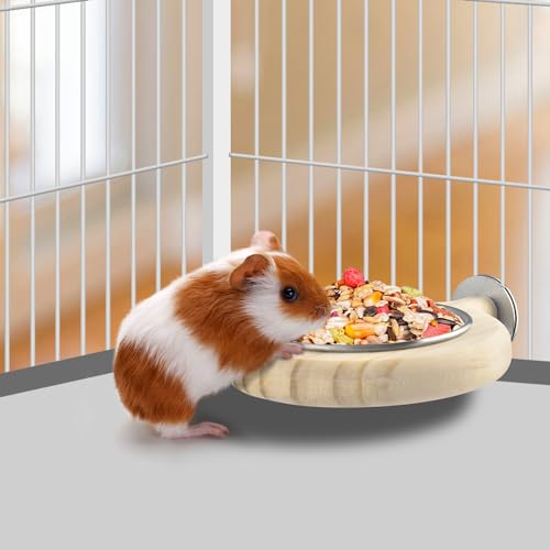 Conure Perch Bird Wood Perch Stand Toy Parrot Cage Toy Bird Food Cup for Parakeet Lovebird Finch Conure Budgie Small Birds