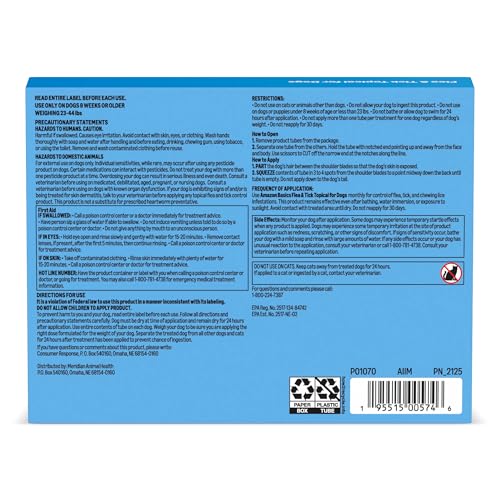 Preventative Flea and Tick Topical Treatment for Medium Dogs (6 Count)