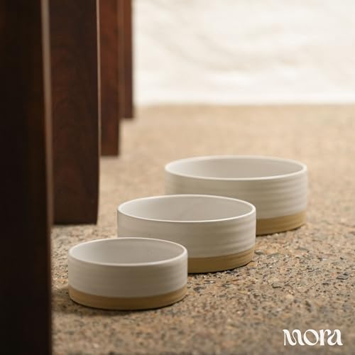 Ceramic Pet Bowl Size Medium (Medium / Oat)