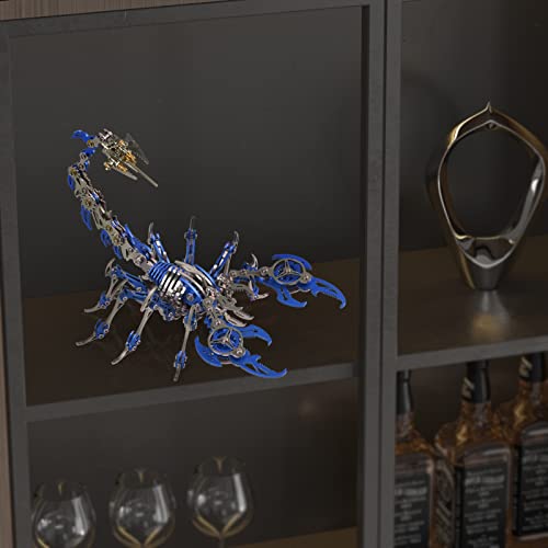 Scorpion 3D Metal Puzzles Kits for Adults Teens (Blue)