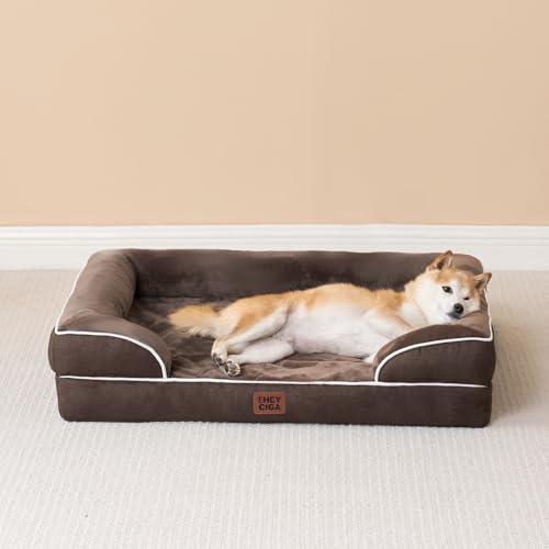 Orthopedic XXL Dog Bed (Brown / 52.0"l X 41.0"w X 8.0"th)