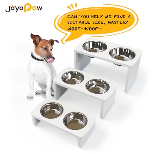 Elevated Dog Bowls (White / Medium: 7'' Tall-40oz Bowl)