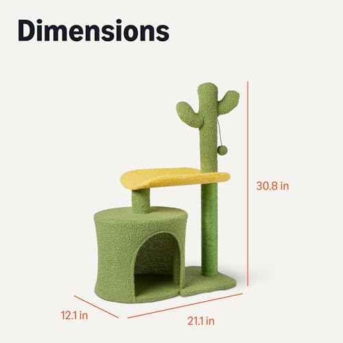 Cactus Cat Tower for Indoor Cats (Large 30.7” (77.9cm) H)