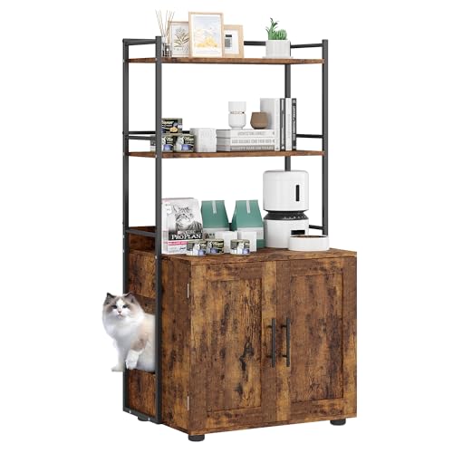 Cat Litter Box Enclosure (Brown)