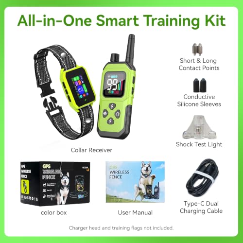 GPS Wireless Dog Fence (Green)