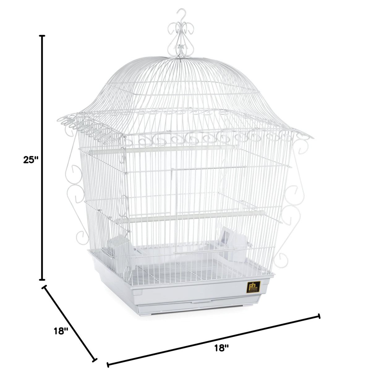 Scrollwork Bird Cage Compatible with Stand