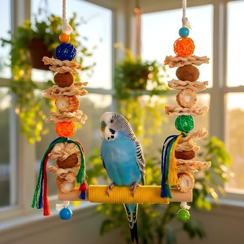 Bird Swings Toys for Parakeets Parrot (M)