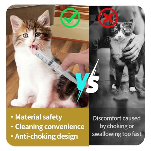 Professional Reusable Puppies Feeding Syringes for Newborn Kittens