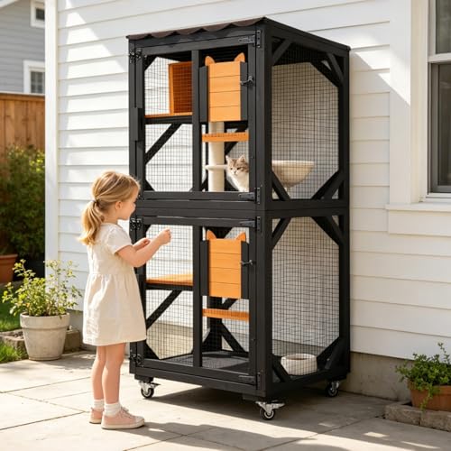 Catio Outdoor Cat Enclosure on Wheels