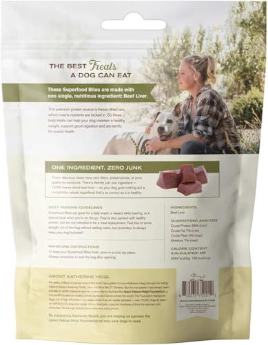 Superfood Bite Beef Liver Dog Treats (4 Ounce (Pack of 4))