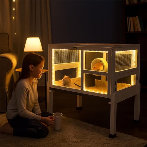 2 Story Guinea Pig Cage with Stand (Grey)