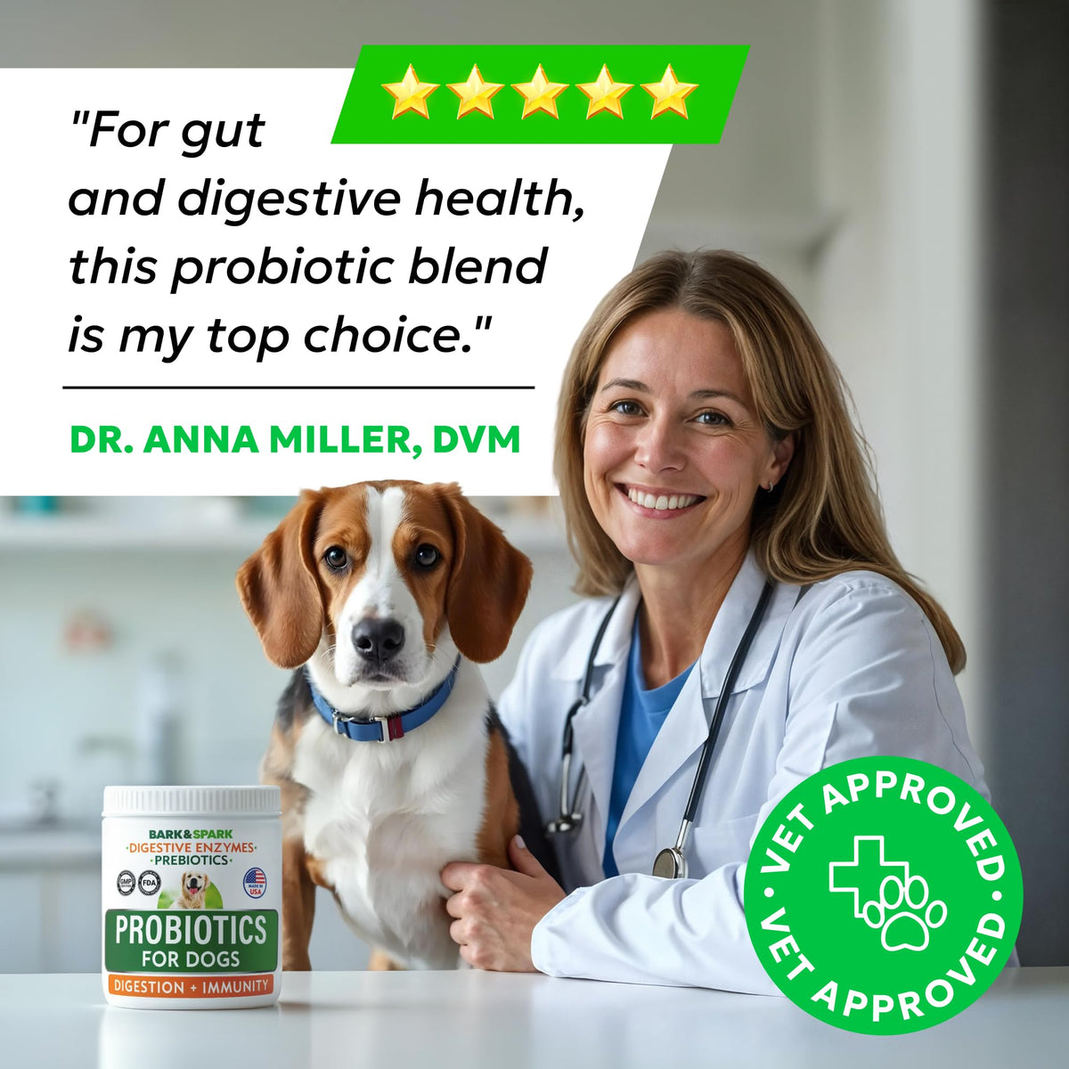Probiotics for Dogs (Probiotic Chews / 180Ct Bacon)