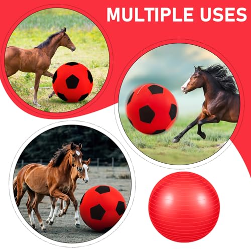 Giant 40 Inch Herding Balls with Ball Cover (Red Color / 40 Inch / Stylish)