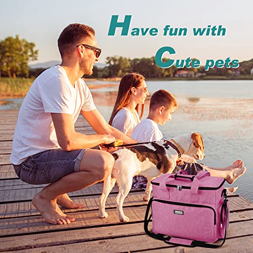 Dog Travel Bag (Pink / Large)