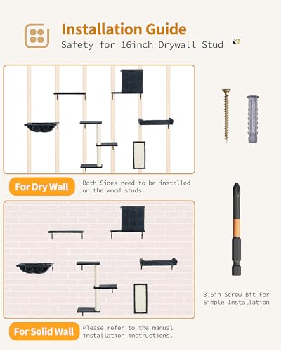 Heavy Duty Cat Wall Shelves for Large Cats