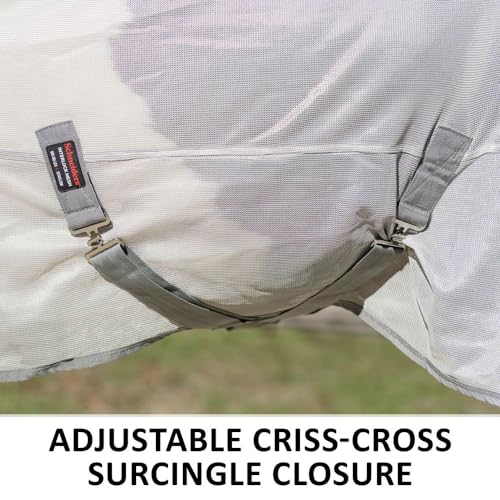 Soft Interlock Mesh II Horse Fly Sheets (Horse Size 70 / Horse Euro Surcingle / Silver)