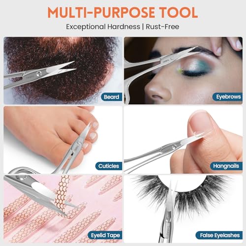 Left Handed Cuticle Scissors Surgical Grade Stainless Steel (Left Handed)