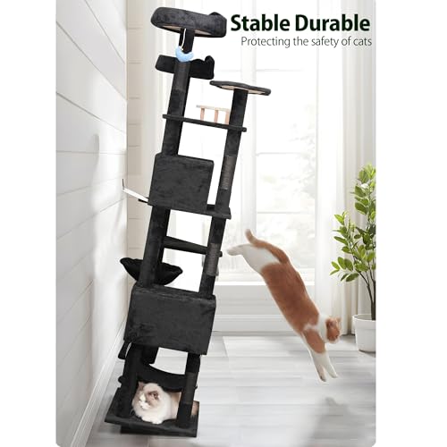 Black Cat Tree (Black)