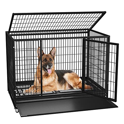 38" Wire Dog Crate (Black)