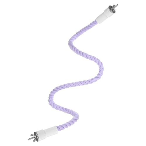 1 Pack Rope Perches for Bird Cages (Purple)