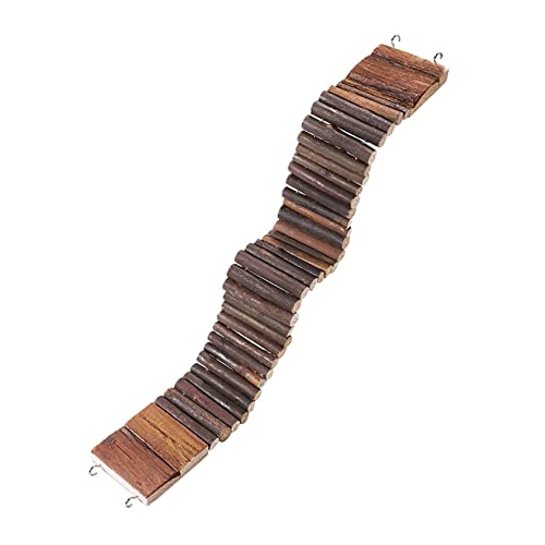 21.7 X 2.7In Wooden Hamster Bridge Rat Climbing Toy for Gerbil Sugar Glider