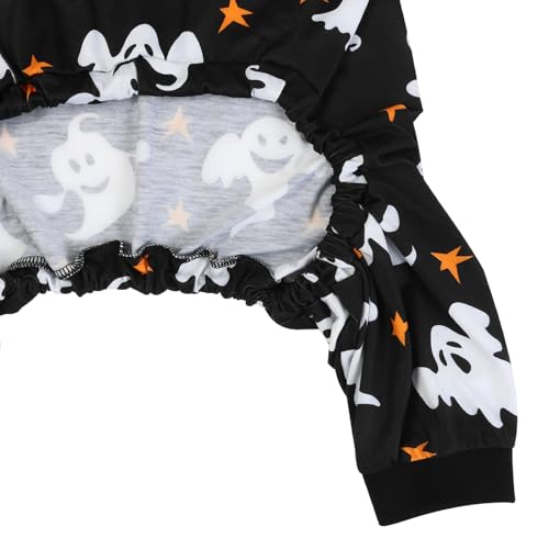 Dog Pajamas One Piece Light Comfy Pjs Pet Costume M (XX-Large / Ghostly Stars)
