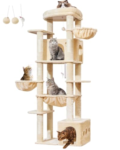72 in Cat Tree (Beige)