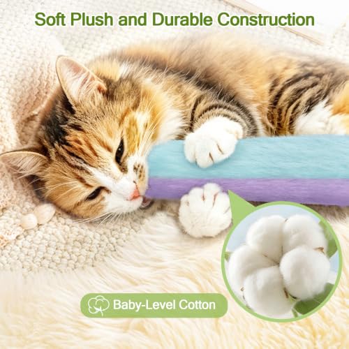 Refillable Catnip Cat Toys Pillows (10.1Inches)