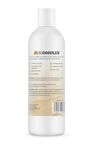Premium Oatmeal Shampoo & Conditioner for Dogs with Sensitive & Itchy Skin