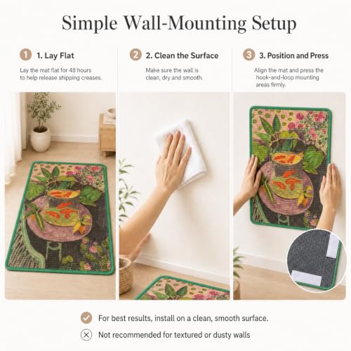 Art Sisal Cat Scratcher Mat (Goldfish)