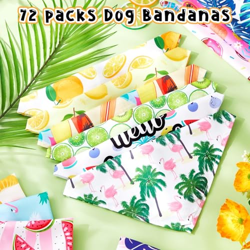 72 Pack Summer Bandanas