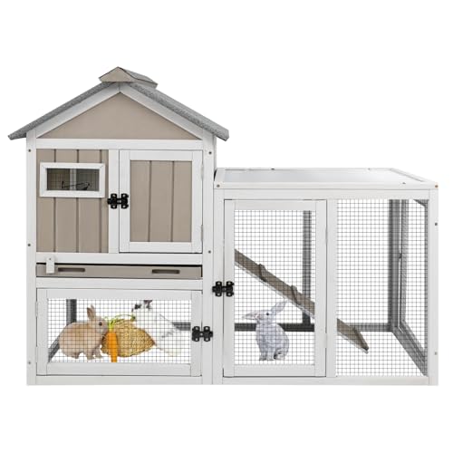 48" L 2 Story Rabbit Hutch (48.0"L x 23.6"W x 36.2"H)