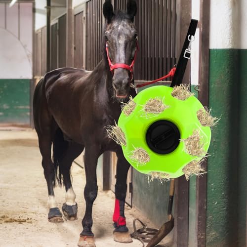 15.75" Extra Large Slow Feed Hay Ball for Horses (Green)