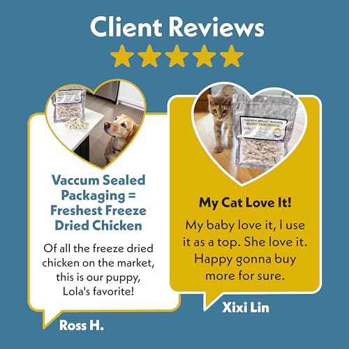 Freeze Dried Chicken Breast for Dogs & Cats