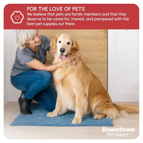 Dog Mud Mat 36" x 26" Faded Denim (36" x 26" / Faded Denim)