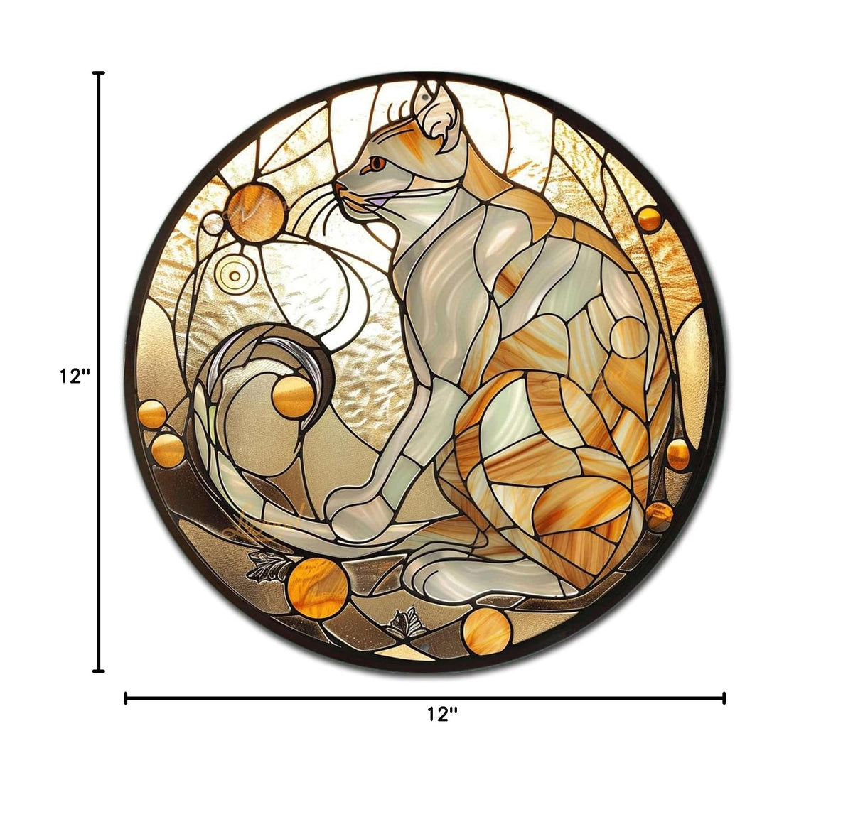 Metal Tin Sign (12×12 Inches / Cat)