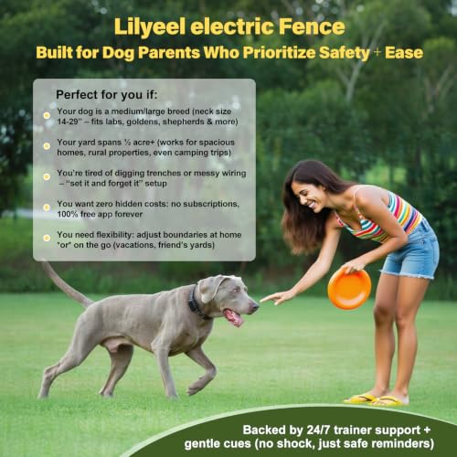 GPS Wireless Dog Collar Fence System (Black)