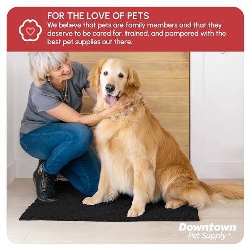 Dog Mud Mat 36" x 26" Black (36" x 26" / Black)