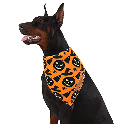 Halloween Dog Bandanas 2 Pack (Halloween / Large)