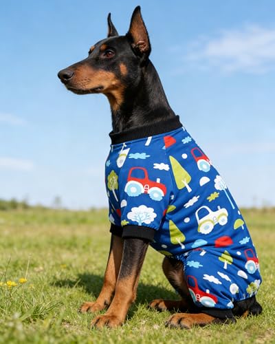 4 Pack Dinosaur Dog Pajamas for Large Dogs (XX-Large)