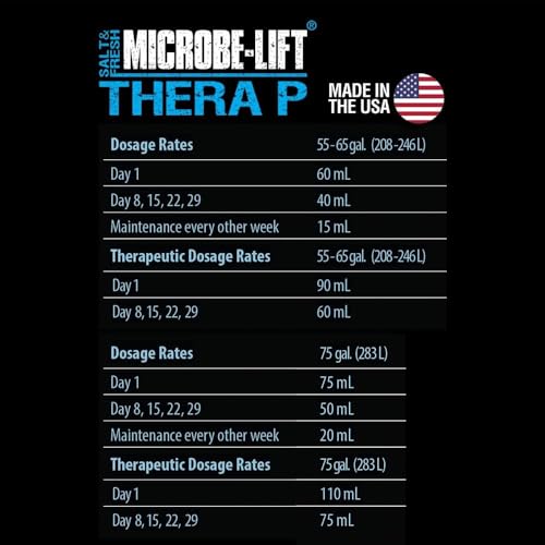 THERAPH16 TheraP Fish Care Treatment for Freshwater and Saltwater Home Aquariums and Tanks (16 Ounces)