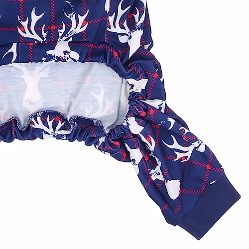 Dog Pajamas One Piece Light Comfy Pjs Pet Costume M (Medium / Reindeer)