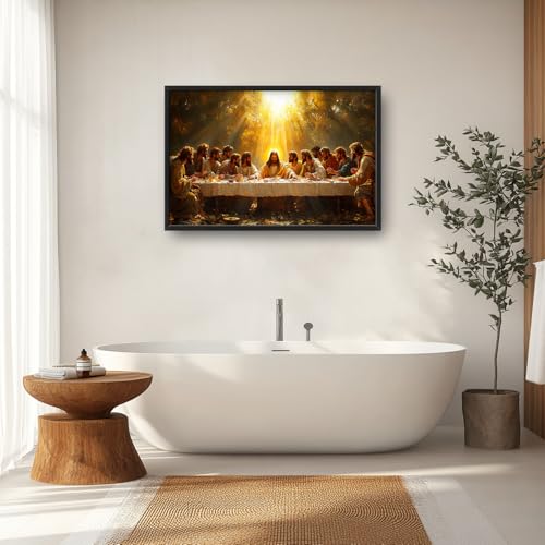 Large The Last Supper Wall Art for Living Room (36"L x 24"W / Jesus)