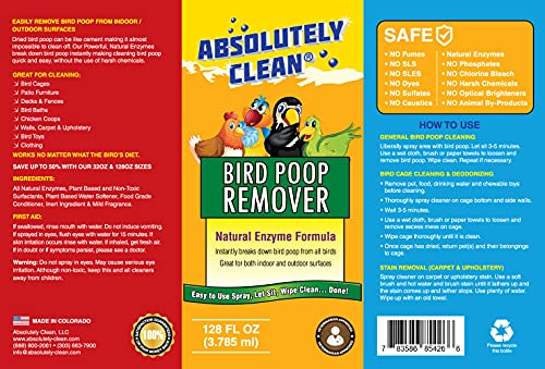 Amazing Bird Poop Remover (128 Fl Oz (Pack of 1))