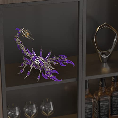 Scorpion 3D Metal Puzzles Kits for Adults Teens (Purple)
