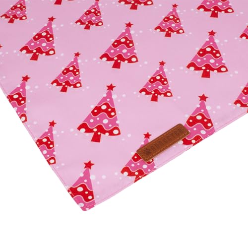 Christmas Dog Bandana (Large / Pink Christmas)