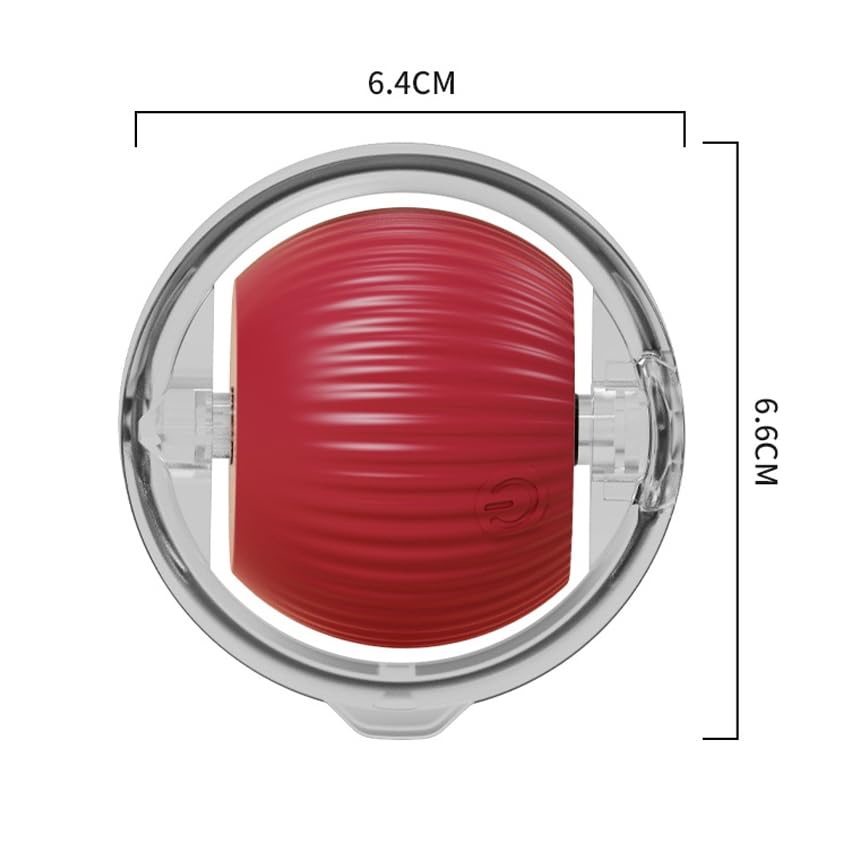 Cat and Small Dog Toy Ball with Tail Rope (Red)