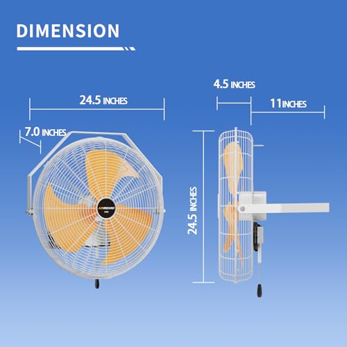 20 Inch Outdoor Wall Fan (20 Inch - Outdoor Use)